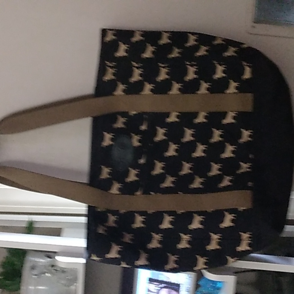 Extra Large Orvis Golden Retriever Black and Tan Tote
